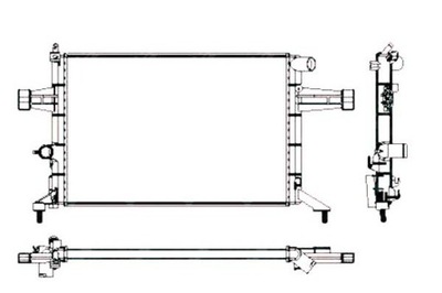 NRF РАДІАТОР OPEL ASTRA G 1,4-1,8 98-05 -AC