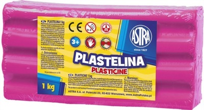 Plastelina 1kg Astra Różowa