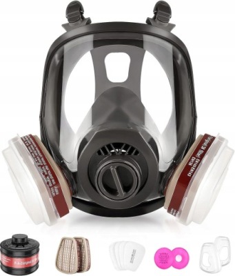 MASKA PEŁNOTWARZOWA, OSŁONA GAZOWA RESPIRATORA CHEMICZNEGO