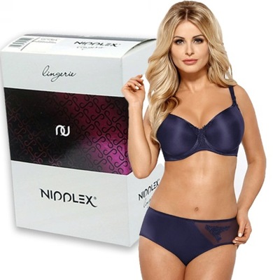 Biustonosz Full Cup Nipplex Anita granatowy 90D