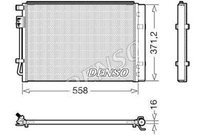 DENSO КОНДЕНСАТОР КОНДИЦИОНЕРА HYUNDAI I20 II 1.2 1.4 11.14-