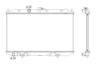 NRF RADUADOR DEL MOTOR DE AGUA NISSAN ALMERA TINO 1.8 08.00-02.06  