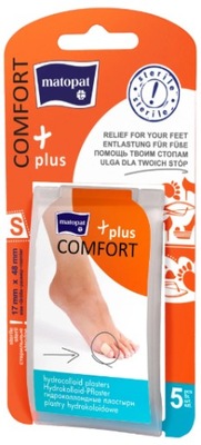 Matopat COMFORT PLUS S plastry na odciski 5 szt.