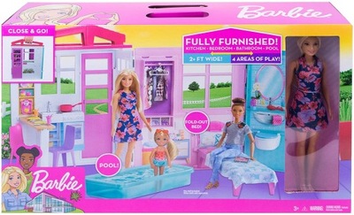 BARBIE WYMARZONY DOMEK + BARBIE (Mattel GWY84)