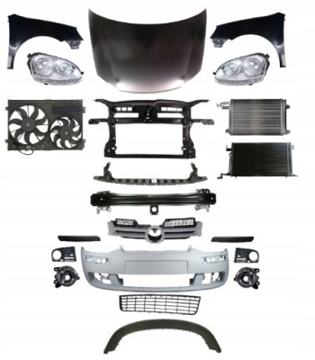 Vw golf 5 v 2003-2009 1k kompletny перед капот pas фото №1