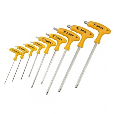 Klucze Torx typu T T10-T50, zestaw 9 szt.