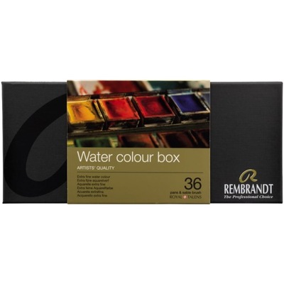 Zestaw farb akwarelowych Rembrandt 36 kolorów w kasetce
