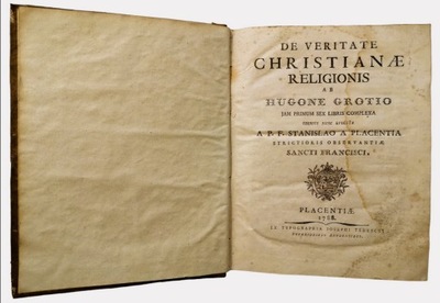 De veritate Christianæ religionis - Hugo Grotius 1788