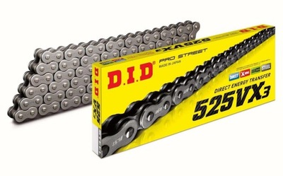 D.I.D CHAINS CHAIN DRIVING MOTO. DID 525 X-RING (4439AN) (ROZKUTY+OGN  