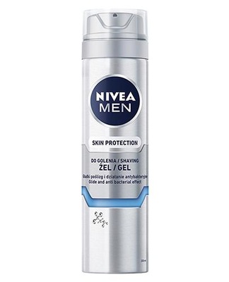Nivea Men Skin Protection Żel do golenia Silver Protect 200 ml