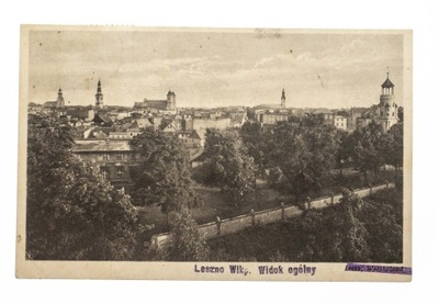 LESZNO - PANORAMA, WIDOK OGÓLNY MIASTA l. 30/40