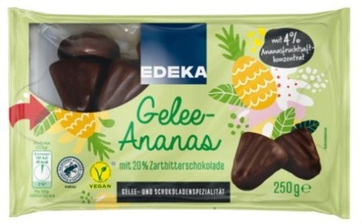 EDEKA Gelee-Ananas Galaretka w czekoladzie 250G