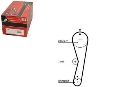 Ремінь розподільного валу [gates] фото №1