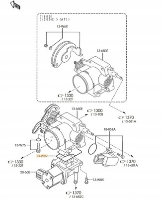 Оригінальна прокладка дросель mazda 626 gf фото №1