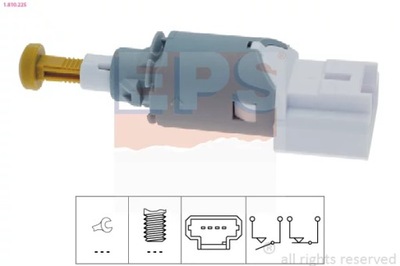 1-810-225 CONMUTADOR DE LUZ LUZ DE FRENADO RENAULT MEGANE 02-  