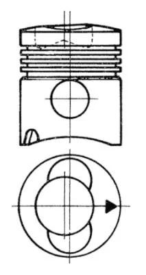 KOLBENSCHMIDT 93315600 STŪMOKLIS 