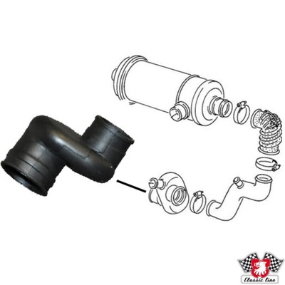 Vw transporter t3 шланг всмоктуючий фото №1