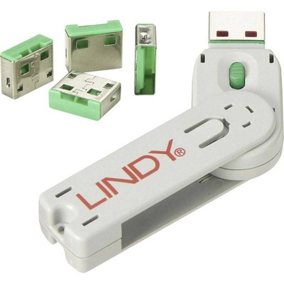 Blokada portu USB LINDY USB-Lock + Key