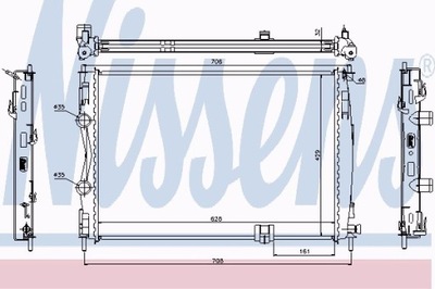 РАДИАТОР ДВИГАТЕЛЯ NISSAN