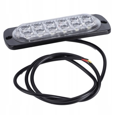 12-24V TRUCK CAR 12 DIODO LUMINOSO LED FLASH STROBE DE EMERGENCIA  