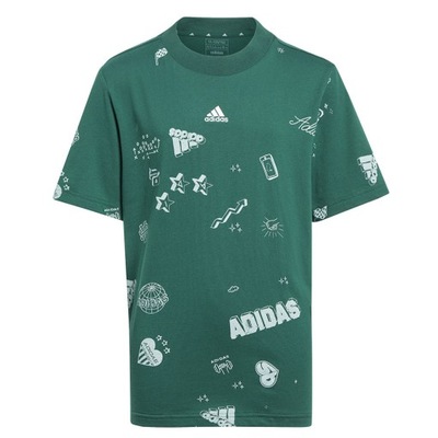 Koszulka adidas Bluv Q3 AOPT Jr IA1562 zielony 152 cm