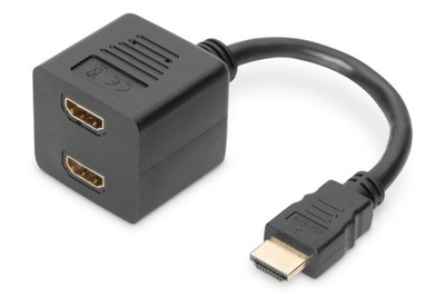 Kabel rozdzielacz (Splitter) DIGITUS HDMI HighSpeed 1080p 24Hz FHD Typ HDMI