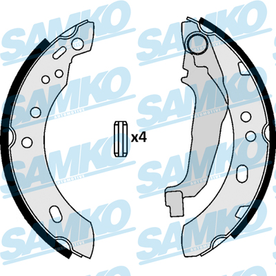 SAMKO 87090 КОМПЛЕКТ КОЛОДОК ШАЛЬМІВНИХ