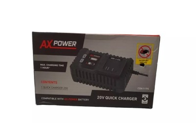 AXPOWER ŁADOWARKA DO AKUMULATORÓW 20 V