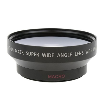 62mm 0.43X Wide Angle + Macro Conversion Lens For