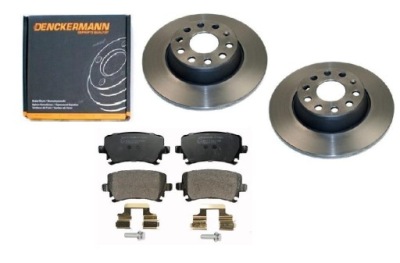 Тормозные диски тормозные колодки vw touran задняя 286mm kpl. фото №1