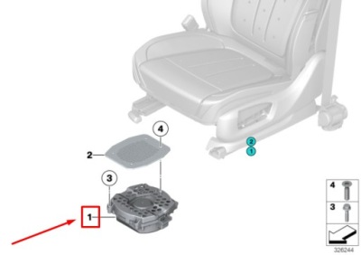 Bmw 8 g15,f92 rear left seat центральный bass 2622471 65132622471 фото №1