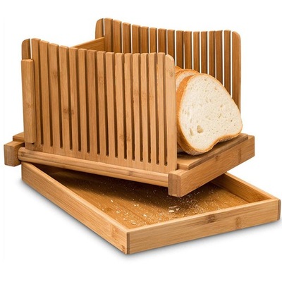 Bambusowa krajalnica do chleba ze składaną
