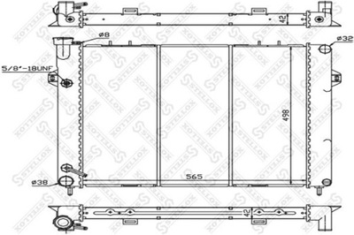 RADUADOR DEL MOTOR JEEP GRAND CHEROKEE I 4.0 I 4X4 91-99  