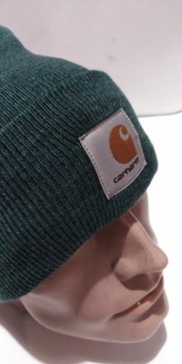 Carhartt czapka zimowa nowa okazja zielono popiela