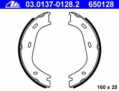 ZAPATAS DE TAMBOR DE FRENADO MERCEDES W123 76-85 (RECZNY)  