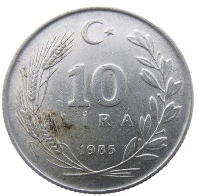 TURCJA 10 LIRA 1985 - ŁADNA