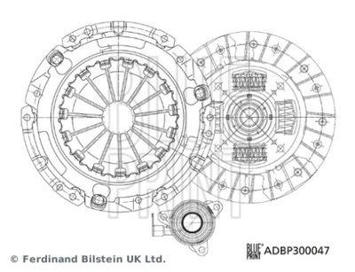 ADBP300047/BLP ЗЧЕПЛЕННЯ КОМПЛЕКТ.