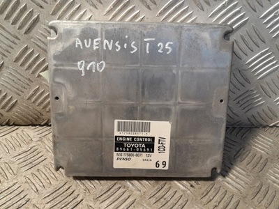 Toyota avensis t25 бортовий комп'ютер блок керування двигуна фото №1