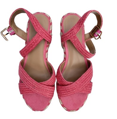 Koturny Nowe H&M 38 Różowe Słomkowe Sandały