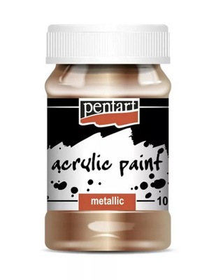 PENTART Farba akrylowa metaliczna 100 ml ANTYCZNE ZŁOTO