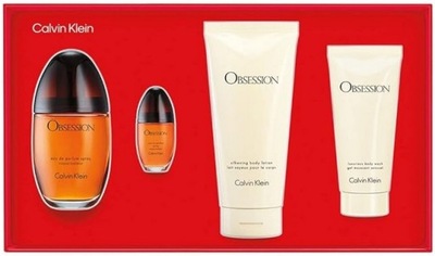 CALVIN KLEIN OBSESSION SADA EDP 100ml + EDP 15ml + BALZAM 200ml +GEL 75ml