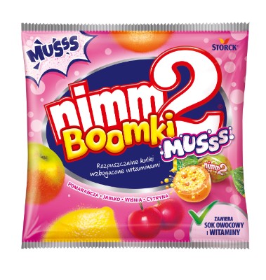 nimm2 Boomki Musss cukierki owocowe z wit 90g