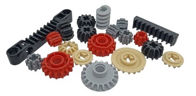 LEGO Zębatki Technic M 87761 32270 6589 32198 8740718946 32905 - 20 sztuk