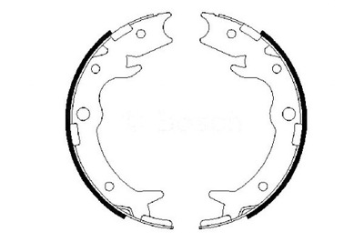 Bosch тормозные колодки тормозные kpl. задняя honda fr-v, strea фото №1