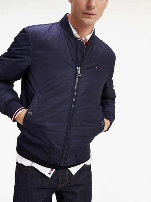 47# TOMMY HILFIGER # MODNA MĘSKA KURTKA BOMBERKA S