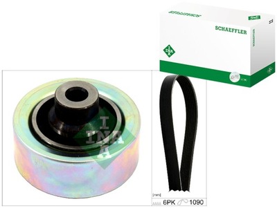 Набор ремни многоручейковых с ролики citroen c2 c3 i c3 pluriel c4 фото №1