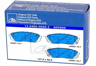 Ate 13.0460-5600.2 набір гальмівних колодок гальмівних, гальма дискові фото №1