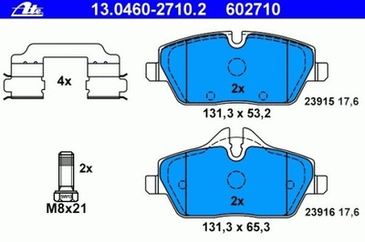 КОЛОДКИ ПЕРЕД BMW SERIA-1 04-, МИНИ МИНИ 06-