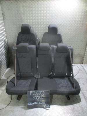 Сиденья перед задняя peugeot 3008 i 09-13 r. фото №1