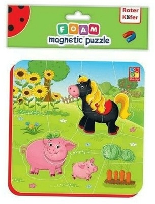 Miękkie magnetyczne puzzle Koń i Świnki